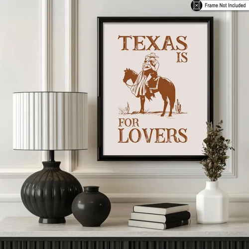 Vista 171 de Poster Master Póster de You've Yeed Your Last Haw - Impresión retro de vaquero marrón - Arte occidental - Arte moderno - Arte del salvaje oeste