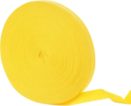 Vista 38 de uxcell Cinta de sarga de algodón de 50 yardas, cinta de espiga de 3/8 pulgadas para coser ropa, manualidades (azul)