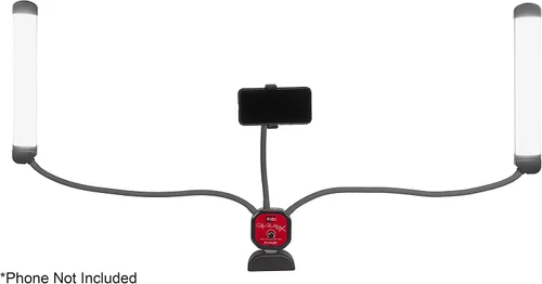 Vista 8 de Fotodiox Selfie Starlite Stix TT - Kit de monitor de luz de 95 Vlog de mesa, luces LED bicolor regulables con brazos de 37.4 in