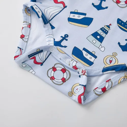 Vista 77 de pureborn Mameluco de algodón súper suave para bebés niños y niñas de 0 a 24 meses