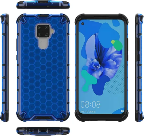 Vista 244 de Pzwoxukhov Funda compatible con Huawei Nova 3i, compatible con Huawei P Smart+ 2018 Honeycomb Anti-Drop Shock-Absorbing Case Negro