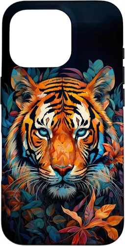 Vista 20 de Watercolor Tiger Face Design Wild Animal Big Cat Tiger Case for iPhone 17