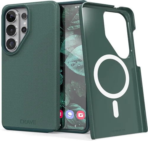 Vista 69 de Crave Dual Guard para Samsung Galaxy S22 Ultra, Verde bosque, Funda para teléfono celular, Protección a prueba de golpes, Doble capa, TPU/PC