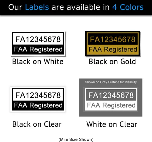 Vista 7 de Mavic Air - Paquete de identificación de drones de la FAA - Etiquetas (3 juegos de 3) + tarjeta de identificación de registro FAA UAS para pilotos