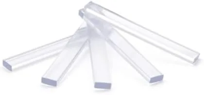 Vista 3 de CRL Bloques de ajuste de plástico transparente de 1/8" x 1/4" x 2" - PSB125 - 100 piezas