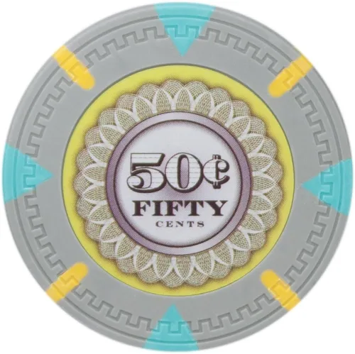 Vista 13 de Claysmith Gaming The Mint Poker Chip - Compuesto de arcilla pesada de 0.48 oz, paquete de 50