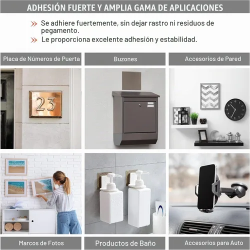 Vista 6 de CANOPUS Cinta de gancho y bucle de doble cara, cierre resellable, SJ3560, cinta de montaje resistente, paquete de 16 círculos transparentes de 1