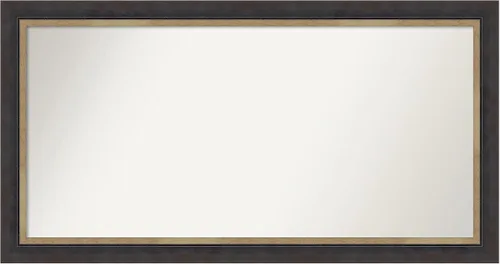 Vista 23 de Amanti Art Espejo personalizado, espejo de baño negro Astor, espejo de pared o espejo de tocador de baño sobre el fregadero (25 x 25 pulgadas)