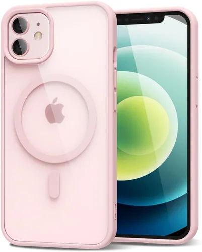 Vista 163 de oakxco Funda magnética transparente compatible con Magsafe, bonita funda delgada y transparente de poliuretano termoplástico no amarillenta, carcasa