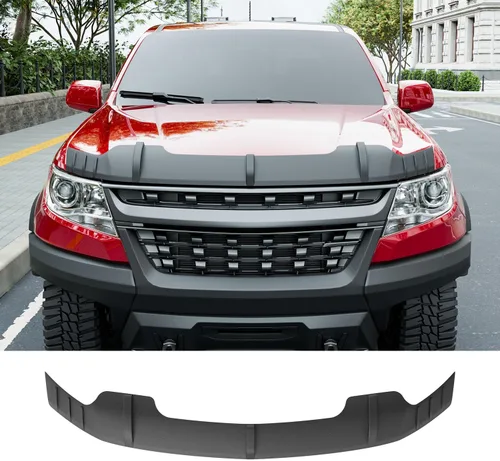 Vista 11 de powoq Deflector de Capó Compatible con Deflector de Capó de 2009-2018 Dodge RAM 1500 Protector de Capó de TPE de Reemplazo para 2009 2010 2011 2012