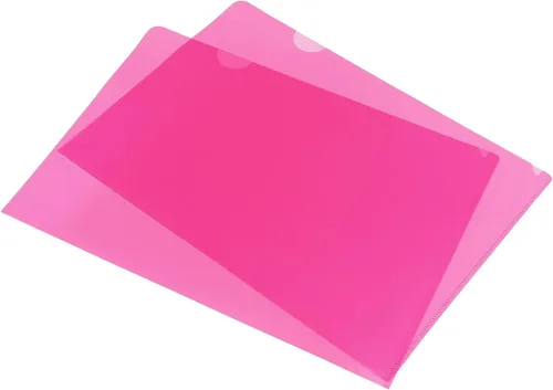 Vista 10 de PATIKIL Carpetas tipo L, paquete de 12 unidades, tamaño A4, bolsillos de plástico para proyectos, papel transparente, funda para documentos