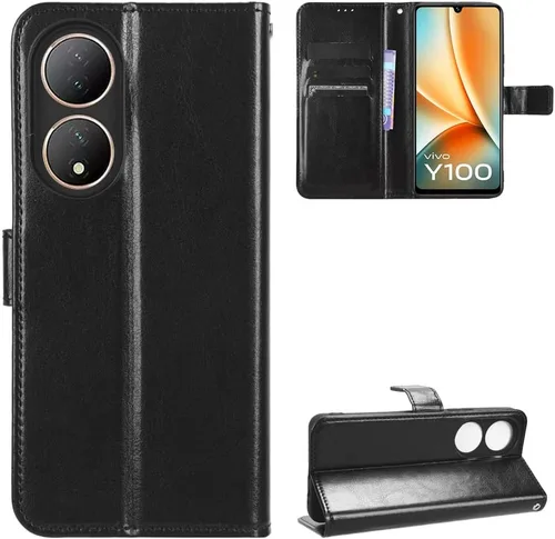 Vista 31 de Funda para Boost Mobile Celero 5G + Funda de piel con tapa para Boost Mobile Celero 5G Plus, color negro