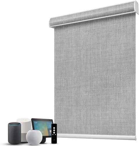 Vista 44 de SmartWings Persianas Motorizadas con Filtro de Luz, Compatible con Matter Thread Homekit Z-Wave Alexa Google, Persianas con 70% de Opacidad Safari