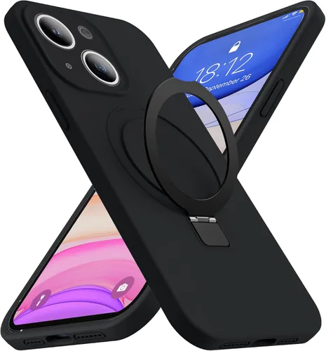 Vista 9 de Funda diseñada para iPhone 11 con soporte magnético invisible Compatible con Mag-Safe, a prueba de caídas de grado militar, a prueba de golpes