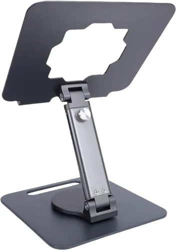 Vista 3 de Tyenaza Aluminum Alloy Tablet Stand Rotating Foldable Adjustable Desktop Phone Tablet Holder Hollow Out Heat Dissipation for Live Streaming Drawing