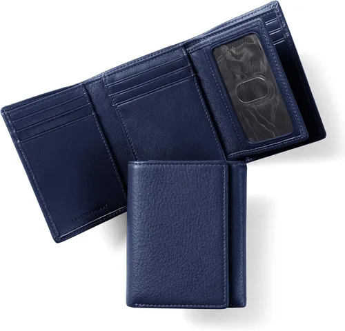 Vista 13 de Leatherology Trifold con cartera para tarjetas Negro Onyx
