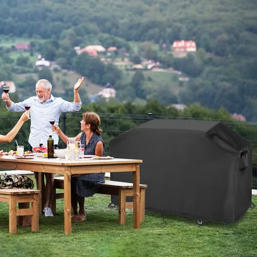 Vista 8 de Cubierta de parrilla resistente para Blackstone 2080 1962, cubierta impermeable resistente a la decoloración para parrillas Blackstone de 28