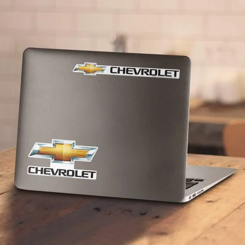 Vista 4 de Chevy Bowtie Burnout T-Shirt & Stickers