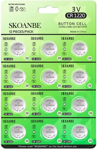 Vista 7 de SKOANBE 12PCS 1220 botón moneda celda CR1220 batería