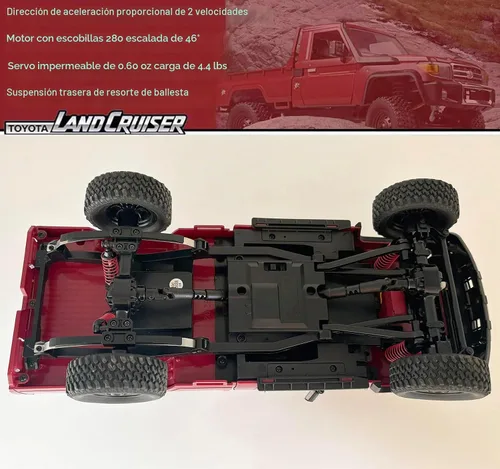 Vista 7 de WPLDEWAN MN82 RC Crawler 1/12 Escala Camión de Control Remoto Off Road