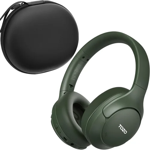 Vista 18 de TOZO Auriculares inalámbricos con cancelación de ruido híbridos HT3, 90H Negro