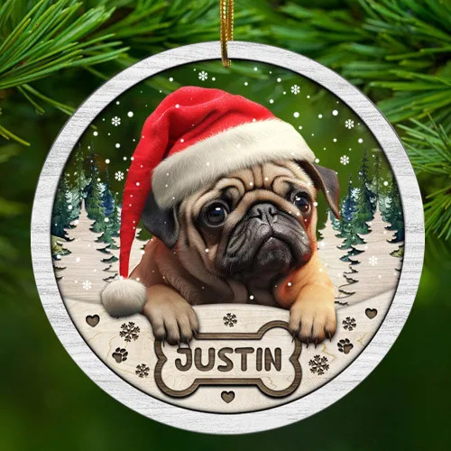 Vista 13 de Adorno personalizado de gato negro para regalo de Navidad de 2.90 x 2.90 pulgadas, acrílico personalizado con nombre de mascota, árbol para colgar