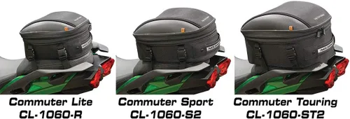 Vista 5 de Bolsa Nelson Rigg CL-1060-S2 negra deportiva para asiento trasero de motocicleta