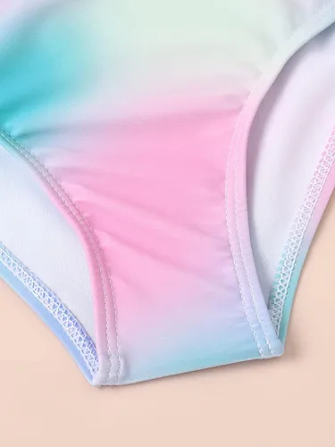 Vista 4 de SHENHE Traje de baño de 3 piezas para niña con bonito teñido anudado con kimono