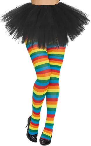 Vista 10 de American Trends Medias de rayas para mujer, mallas de bruja para disfraz de Halloween, medias elásticas Verde Negro (Green Black Stripe)