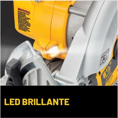 Vista 7 de DEWALT Sierra circular inalámbrica sin escobillas de 20 V MAX* 6-1/2 pulgadas, solo herramienta (DCS565B)