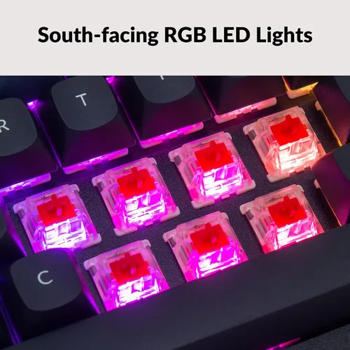 Vista 6 de Keychron Q4 Teclado mecánico personalizado con cable Macro programable QMKVIA aluminio completo interruptor rojo Gateron G Pro intercambiable