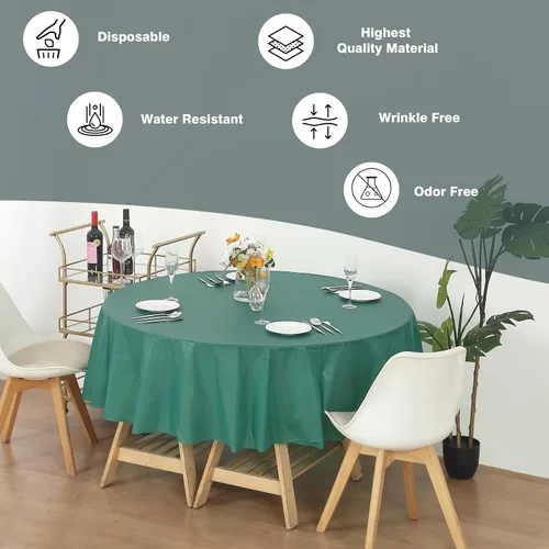 Vista 225 de Evershine - Mantel de plástico resistente (reutilizable, 12 unidades)