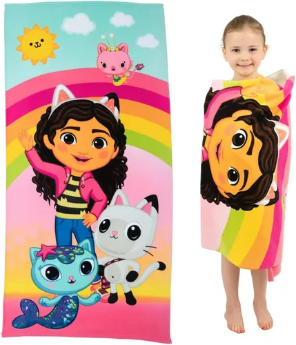 Vista 22 de Barney Classic - Toalla de baño de algodón súper suave para niños, 58 x 28 pulgadas, (producto oficial con licencia) Franco
