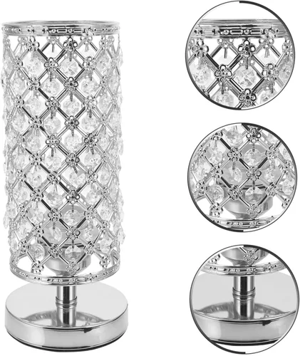 Vista 6 de DOITOOL Lámpara de escritorio de cristal única pequeña lámpara de mesa táctil para iluminación decorativa casera