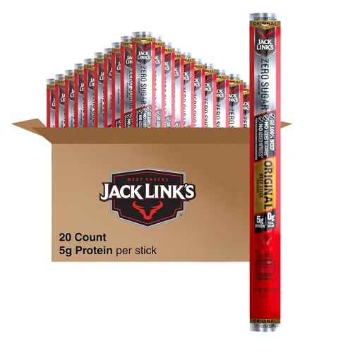 Vista 14 de Jack Link's Palitos de carne seca original - (20 unidades) 0.92 oz