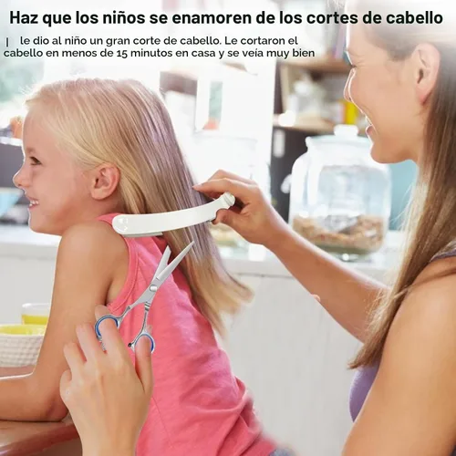 Vista 2 de Tijeras de corte de cabello, kit de corte de cabello para mujeres, herramientas de corte de cabello para el hogar, cortador de flequillo, capas