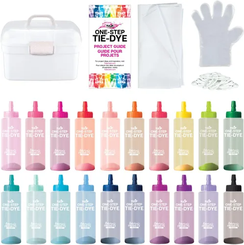 Vista 3 de Tulip Kit de teñido anudado de un solo paso Color Spectrum, 24 botellas, colores arcoíris, kit de tie-dye todo en uno para grupos grandes