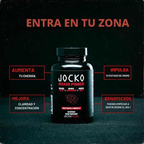 Vista 6 de Jocko Fuel Brain Power - Suplementos dietéticos nootrópicos para la memoria y la concentración con L teanina, L carnitina, energía y suplemento