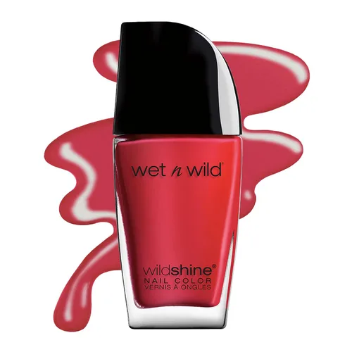 Vista 8 de wet n wild Wild Shine Esmalte de Uñas, Orange-Red Nuclear War, Color de Uñas Guerra nuclear