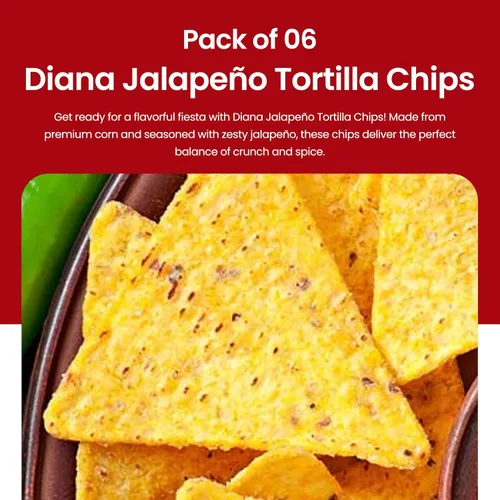 Vista 2 de Diana Jalapeño Tortilla Chips 3.84oz (Paquete de 6)