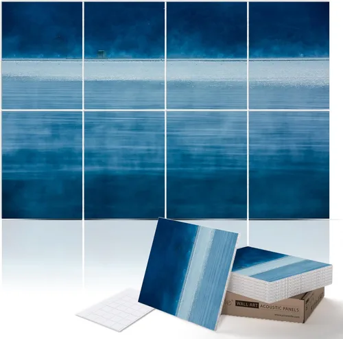Vista 40 de PINWELIFE® Paneles acústicos de arte de pared, paneles absorbentes a prueba de sonido, para el hogar y la oficina, amortiguación decorativa