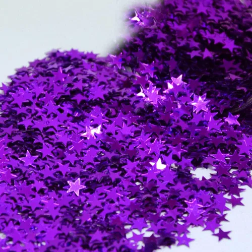 Vista 10 de Confetti Star 1/4" Negro - Paquete al por menor #8513 QS0