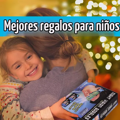 Vista 6 de AGM Antiparras de visión nocturna de 25 pies ajustables con luces desplegables, lentes verdes, gran juguete para niños