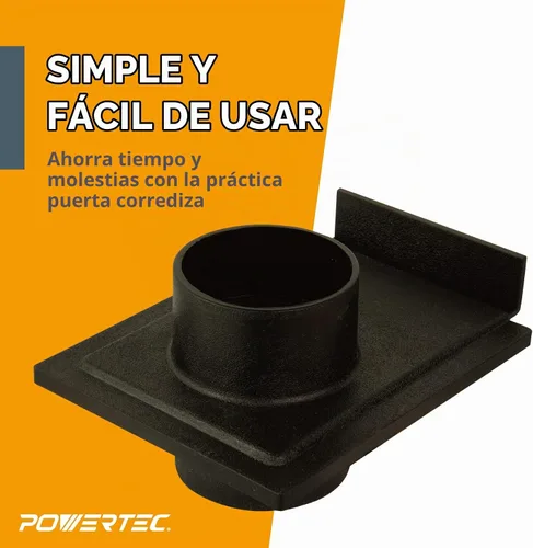 Vista 2 de POWERTEC 70133-P2 - Puerta de explosión de 2-1/2 pulgadas para colector de polvo, accesorios de recolección de polvo, paquete de 2