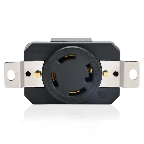 Vista 11 de STARELO Receptáculo de Bloqueo de 30 Amperios para Generador Salida NEMA L14-30R con Cubierta, 125/250 Voltios 3 Polos 4 Cables, Resistente a