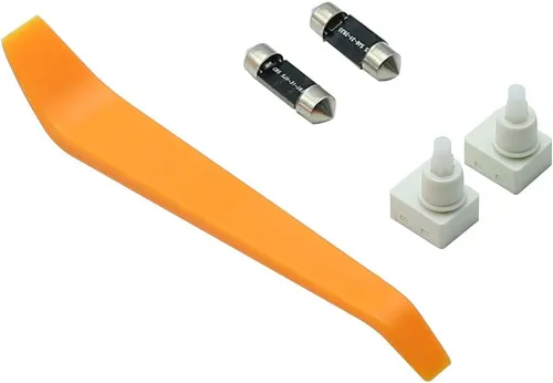 Vista 2 de 2 Piezas Interruptor de Luz Interior + 2 Piezas Bombillas LED de Luz de Cúpula de Mapa Adicionales de Repuesto para Honda
