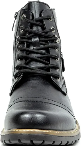 Vista 5 de Bruno Marc Men's Motorcycle Combat Boots Zipper Biker Boot