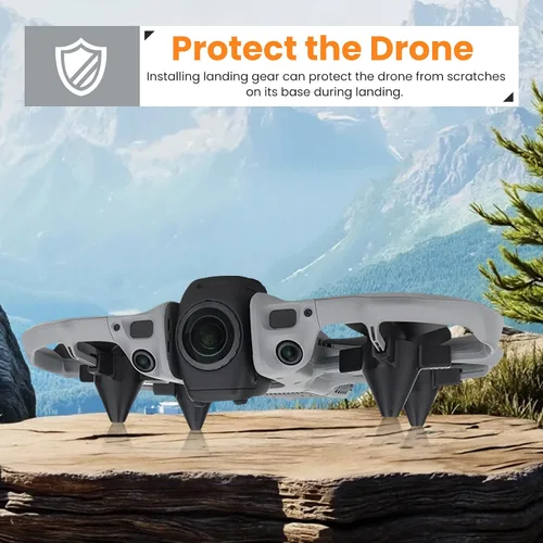 Vista 2 de Tren de aterrizaje para dron DJI Avata 360, piernas extendidas de aumento de altura, soporte protector antiarañazos, soporte de trípode