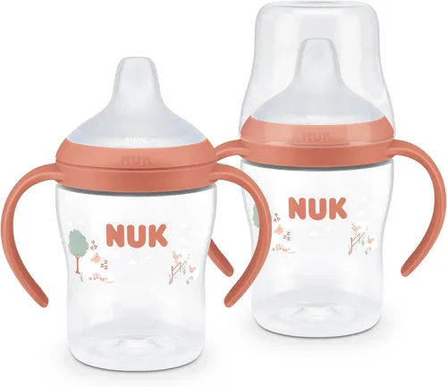 Vista 10 de NUK Perfect Match - Taza de aprendizaje con pajita, 8 onzas, paquete de 2 – Pajita suave, asas de fácil agarre, sin BPA, taza de transición a prueba