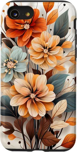 Vista 18 de Cute Fall Flower Sublimation Clipart Autumn Leaves Case for iPhone 17